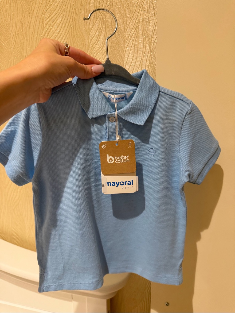 Mayoral Blue Short-Sleeve Polo Shirt for Kids